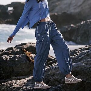 FP Movement Set Me Free Pants Blue/Gray Small NWT